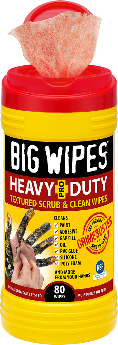 BIG WIPES HEAVY DUTY, 30 WIPES, 7 X 10 - Mid West Glove & Supply